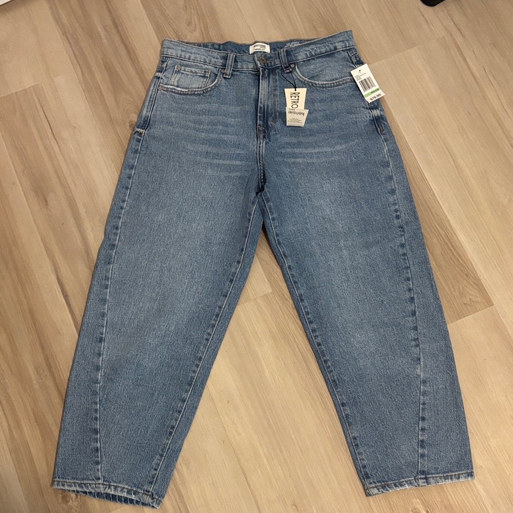 Kensie cropped barrel jeans Sz 8/29 NWT - Picture 2 of 10